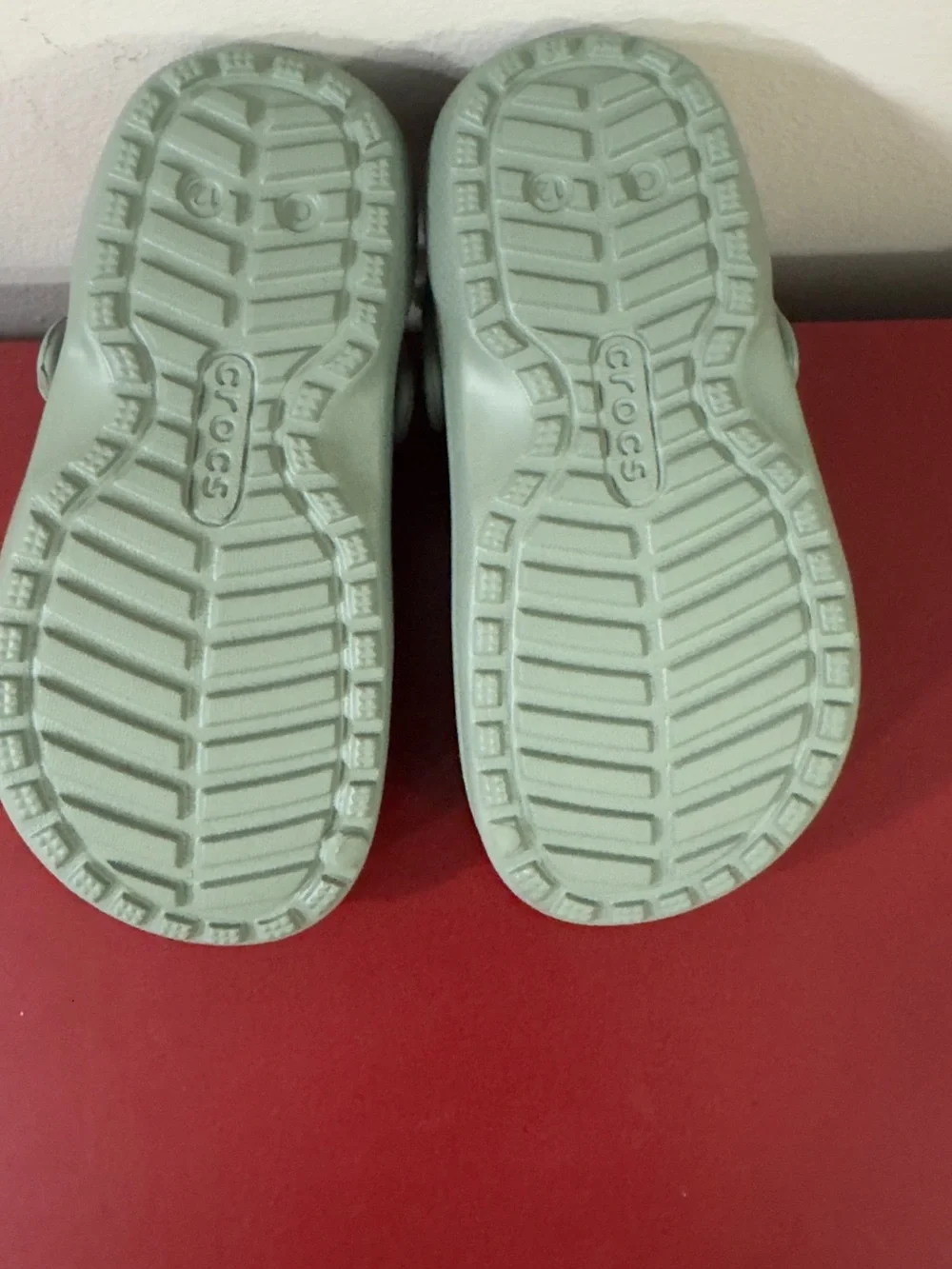 Kids Crocs Classic Lined Clogs Sage Green NWT Size C12